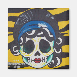 Female Skull Magnet