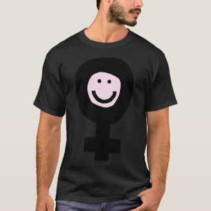 Female Smile for a Minimal Feminist T-Shirt