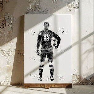 Female Soccer Goalie Canvas Print