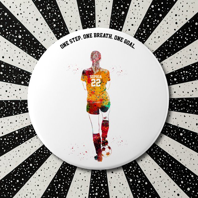 Female Soccer Player Button (Creator Uploaded)