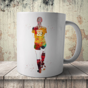 Female Soccer Player Coffee Mug