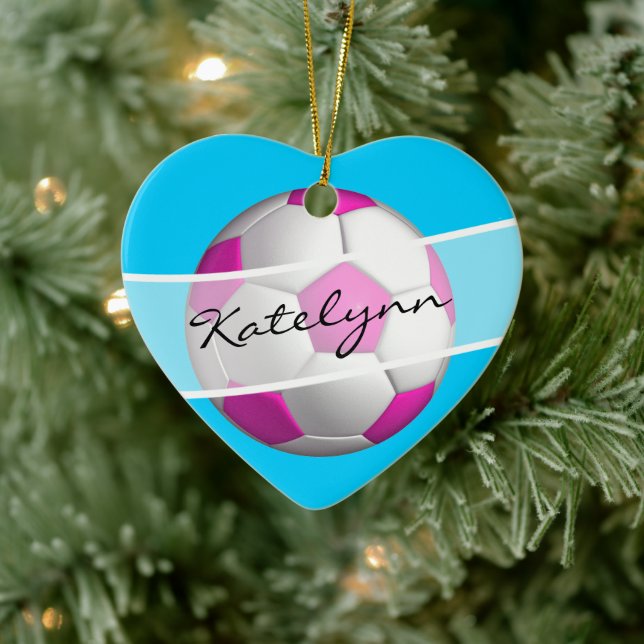 Female Soccer Player's Christmas Tree Ornament (Tree)