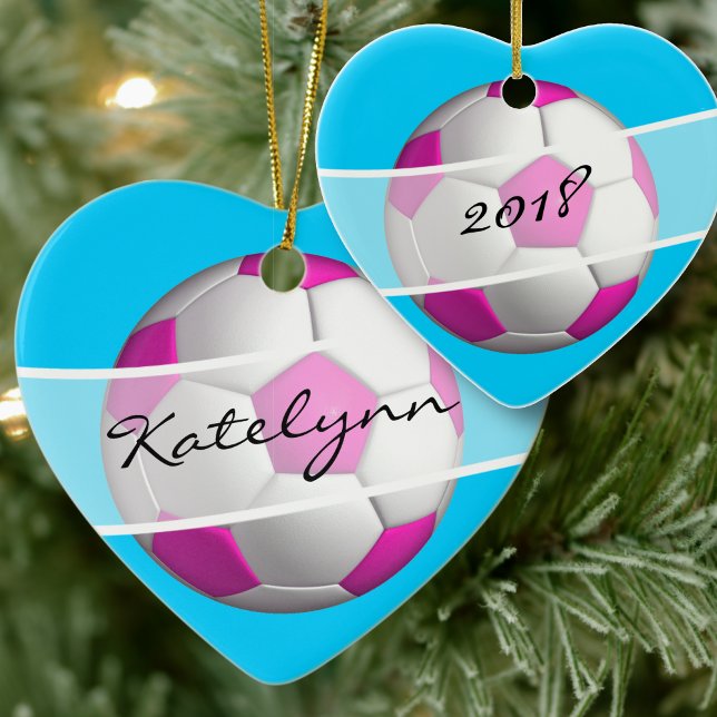 Female Soccer Player's Christmas Tree Ornament (Creator Uploaded)