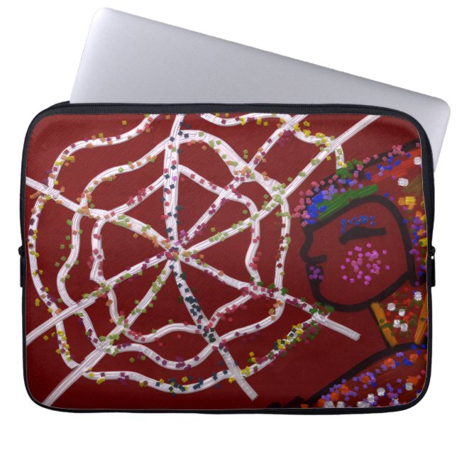 Female Spider Pharaoh Laptop Sleeve (Front)