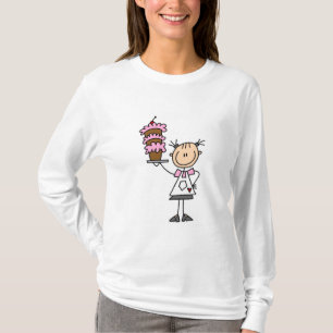 Female Stick Figure Baker Tshirts and Gifts