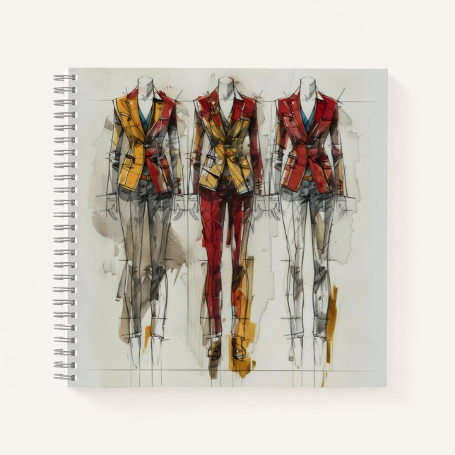 Female Suit Concept Sketch Notebook (Front)