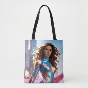 FEMALE SUPERHERO - SCI-FI FANTASY TOTE BAG