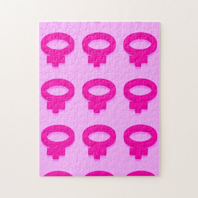 FEMALE SYMBOL JIGSAW PUZZLE (Vertical)