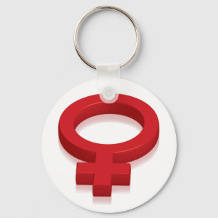 FEMALE SYMBOL KEY RING