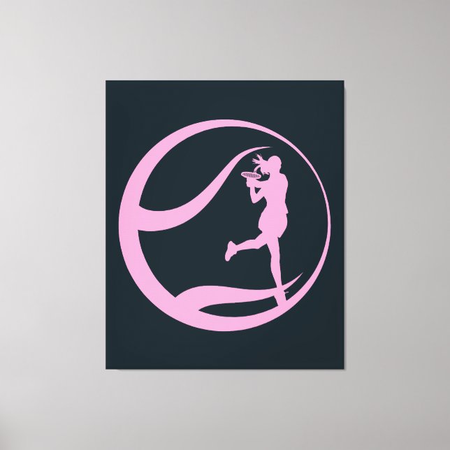Female Tennis Player Canvas Print (Front)