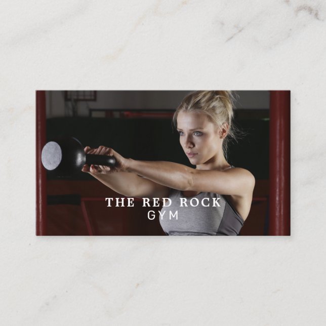 Female Trainer, Personal trainer, Gym Instructor Business Card (Front)