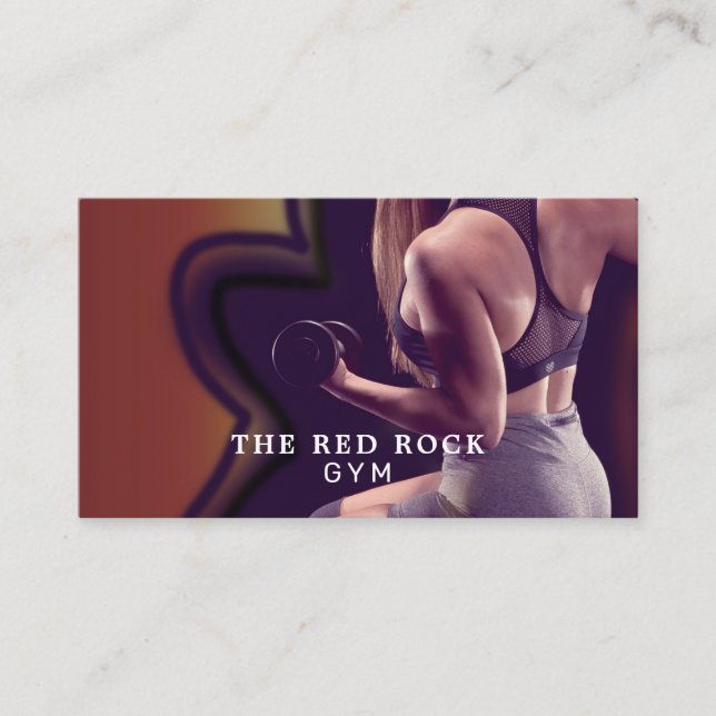 Female Trainer, Personal trainer, Gym Instructor Business Card (Front)