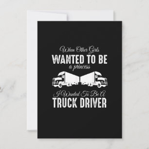 Female Truck Driver Funny Gift - When Other Girls  Invitation