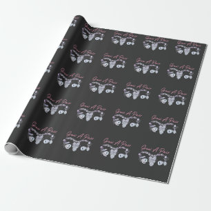 Female Uterus Grow A Pair Flower Ovary Feminist Wrapping Paper