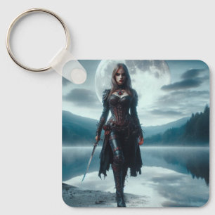 Female Vampire Key Ring