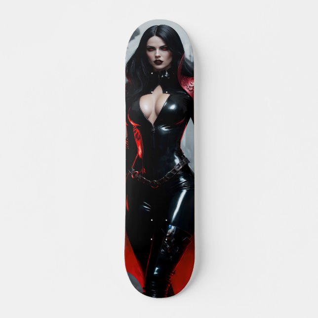 Female Vampire Skateboard for the street or wall (Front)