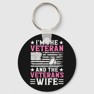 Female Veteran And Veterans Wife Women Veteran Mum Key Ring