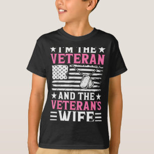Female Veteran And Veterans Wife Women Veteran Mum T-Shirt