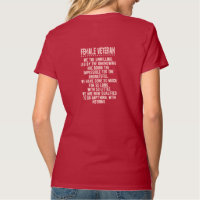 Female Veteran Women Unwilling Women’s T-Shirt