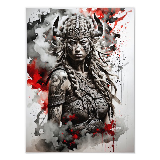 Female Viking A Photo Print (Front)