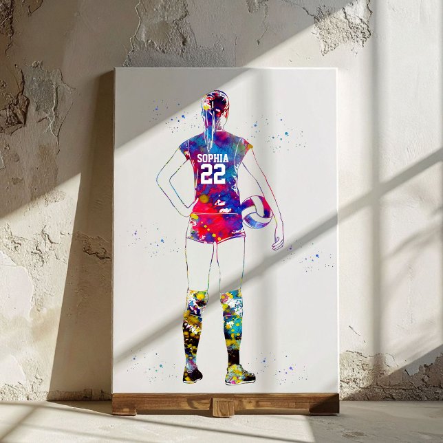 Female Volleyball Player Canvas Print (Creator Uploaded)