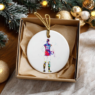 Female Volleyball Player Ceramic Tree Decoration