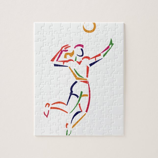 Female Volleyball Player Jigsaw Puzzle (Vertical)