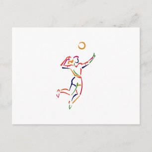 Female Volleyball Player Postcard