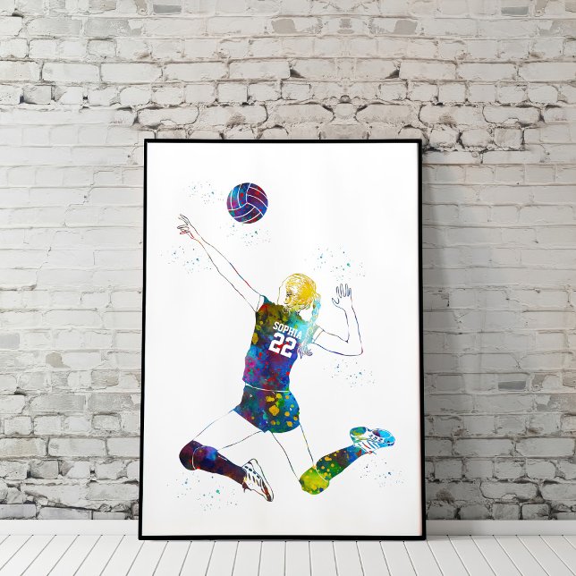 Female Volleyball Player Poster (Creator Uploaded)