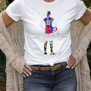 Female Volleyball Player T-Shirt