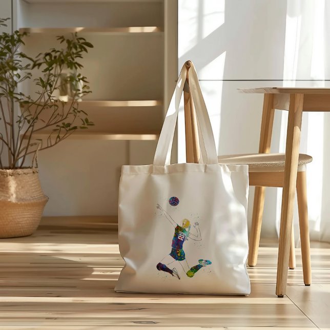 Female Volleyball Player Tote Bag (Creator Uploaded)