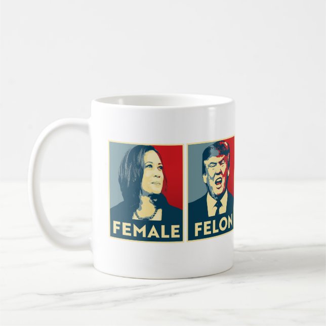 Female vs Felon Coffee Mug (Left)
