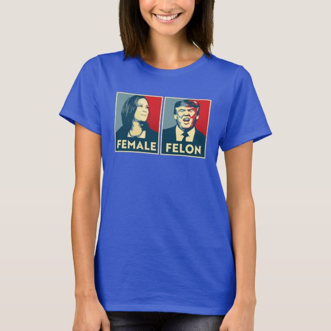 Female vs Felon T-Shirt (Front)