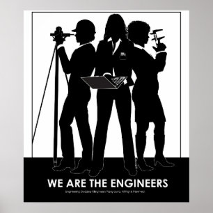 (Female) We Are the Engineers poster