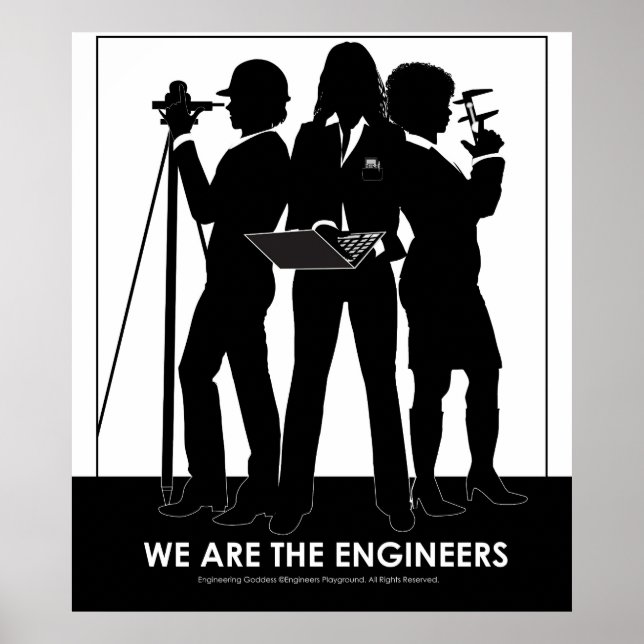 (Female) We Are the Engineers poster (Front)