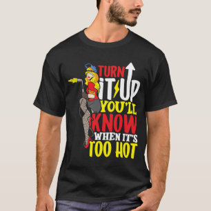 Female Welder Welding Mechanic Forge Metalwork T-Shirt