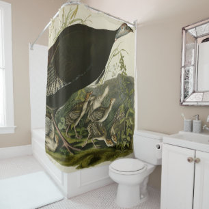 Female Wild Turkey from Audubon's Birds of America Shower Curtain