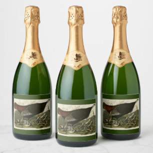 Female Wild Turkey from Audubon's Birds of America Sparkling Wine Label
