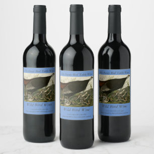 Female Wild Turkey from Audubon's Birds of America Wine Label