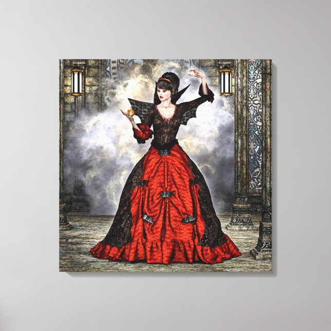Female Wizard Canvas Print (Front)