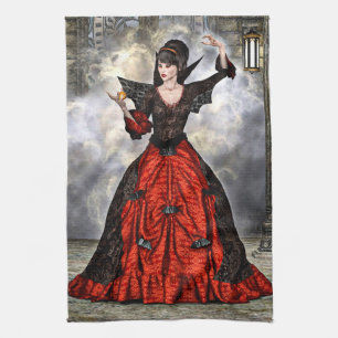 Female Wizard Tea Towel