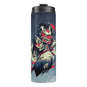 Female Zombie Samurai – Undead Warrior Art Thermal Tumbler