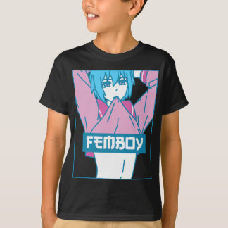 Femboy Aesthetic Pastel Yaoi Anime Boy Crossdressi T-Shirt