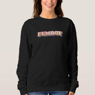 Femboy Rainbow Gay Pride Lgbtq Aesthetic Queer Sis Sweatshirt