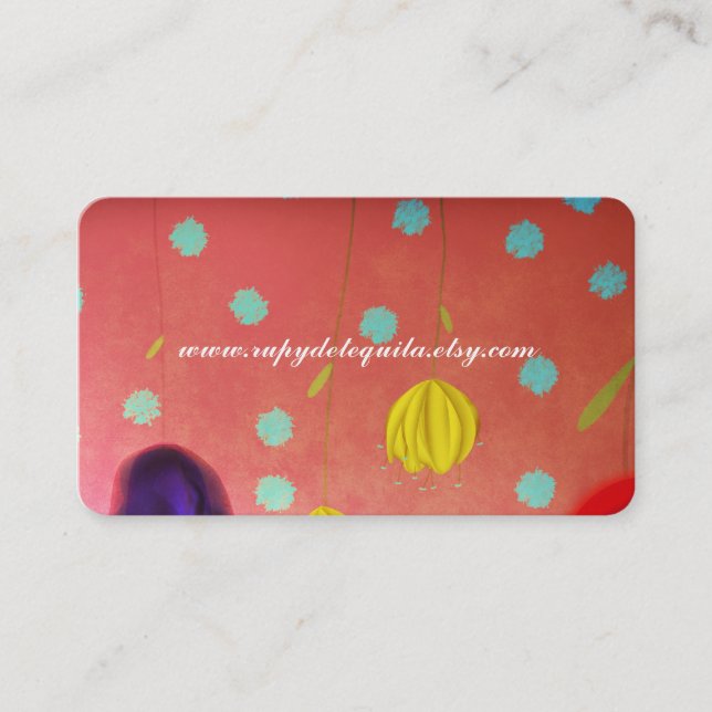 Femenine Woman Business Card (Front)