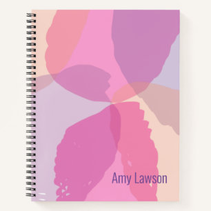 Feminine Abstract Custom Notebook