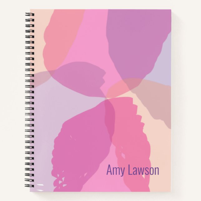 Feminine Abstract Custom Notebook (Front)