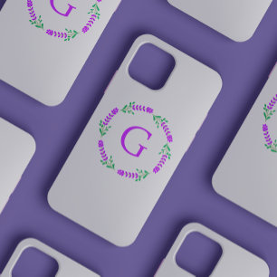 Feminine and Cute Minimalist Lavender Purple iPhone 12 Mini Case