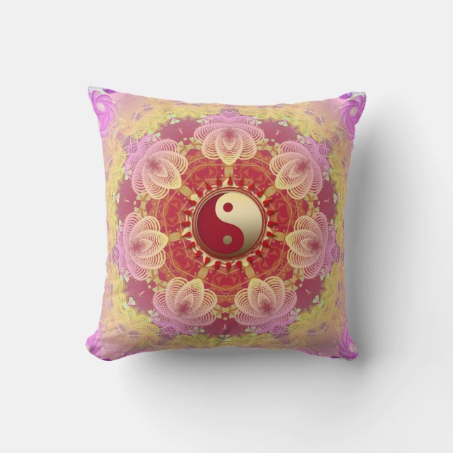 Feminine Beauty New Age YinYang Cushion (Front)