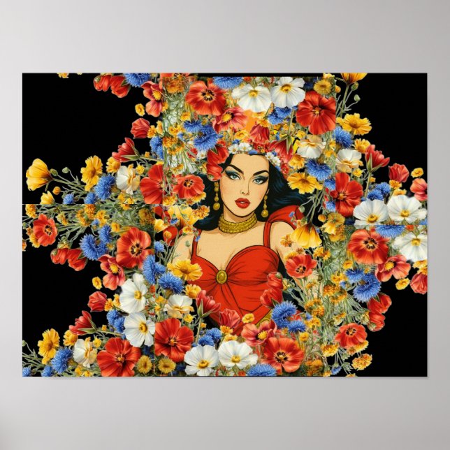 Feminine Beauty Wall Art – Woman  (Front)